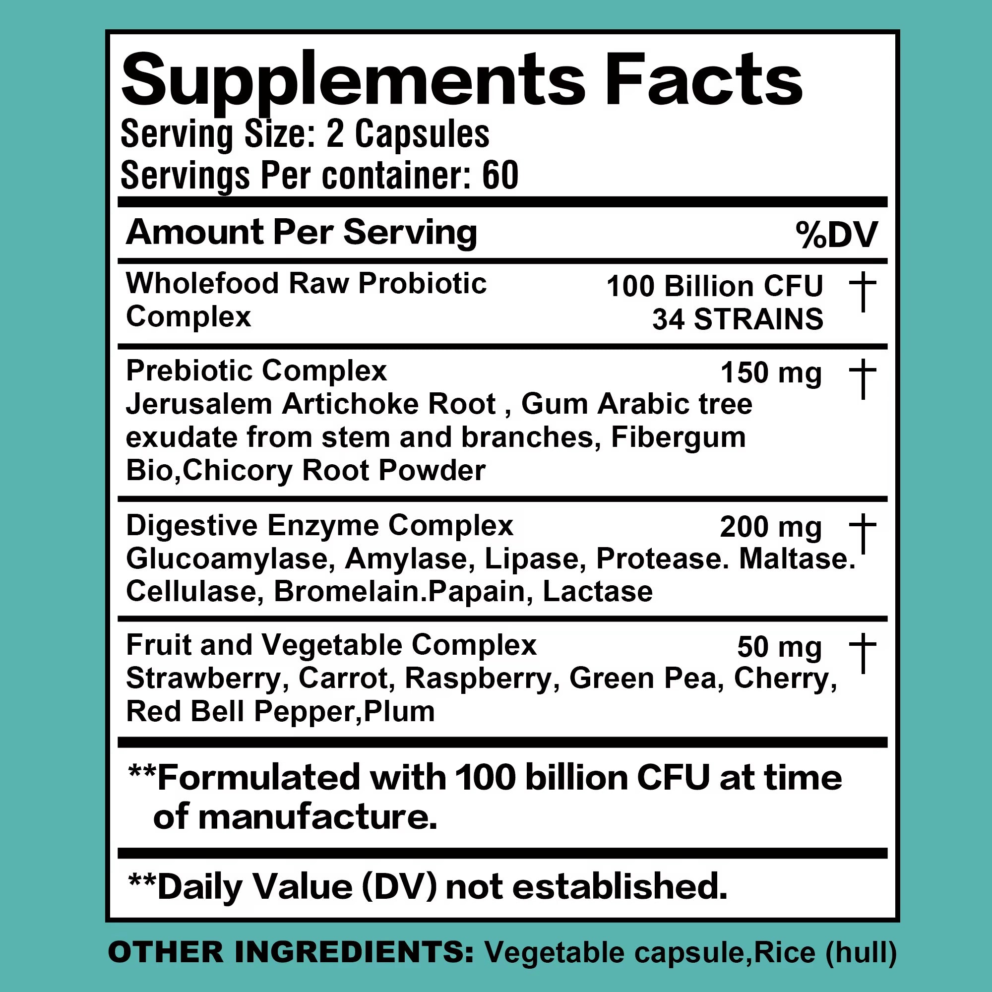 Probiotics 100 Billion CFU