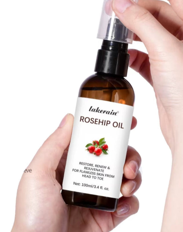 Organic Rosehip Oil Rose Hips Face Oils 30Ml Fast-Absorbing Skin Care Moisturizer Face Oil Organic Rosehip Seed Oil Essence